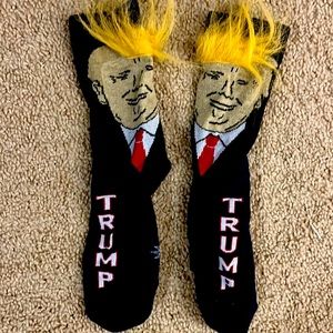 Donald Trump Socks with Hair